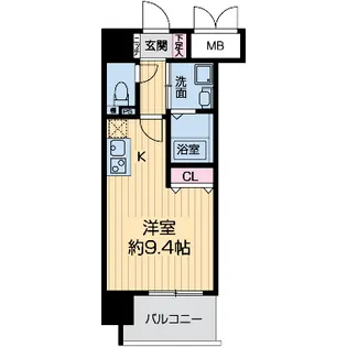 エス・キュート城東中央【10階】の間取り