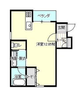 Crest Court II【1階】の間取り