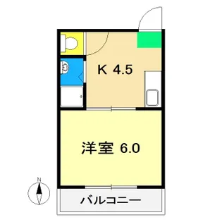 コーポフジ【4階】の間取り