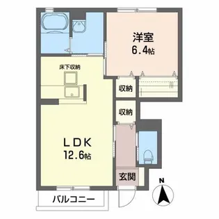 シャーメゾン 仙南【1階】の間取り