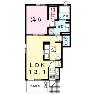 クラール丸亀原田A【1階】の間取り