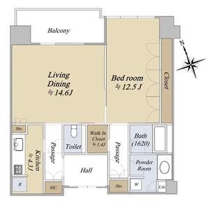 グラングリーン大阪 THE NORTH RESIDENCE【33階】の間取り
