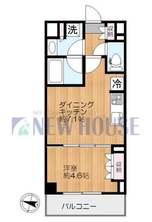 レジディア神楽坂II【2階】の間取り