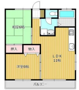 ピュアハイツB【1階】の間取り