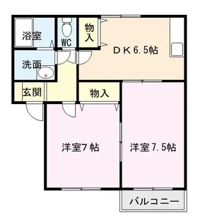 グランディール装束【2階】の間取り