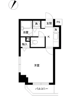 スカイコート神楽坂壱番館【9階】の間取り