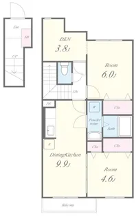 オーベルジュ【2階】の間取り