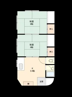 グリーンハイツ【2階】の間取り