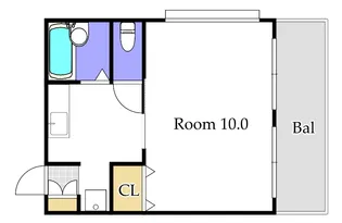パルミラ田中【4階】の間取り