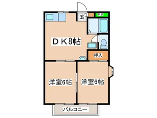 QUEEN S 2【2階】の間取り