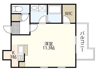 クレセント尼子【6階】の間取り