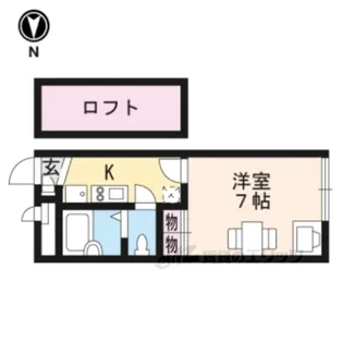 レオパレスエスポワール藤阪【2階】の間取り