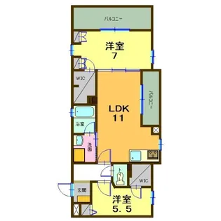 リバーパーク桜堤【3階】の間取り