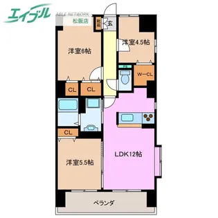 ソレイユ 11【3階】の間取り