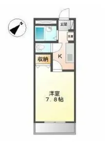 ディアタウンカワスミ【2階】の間取り