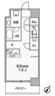 JMFResidence町田【3階】の間取り