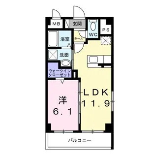 佐真下マンション【2階】の間取り