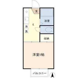 芝グリーンハイツA【2階】の間取り