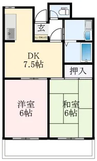 ボヌールII号館【3階】の間取り