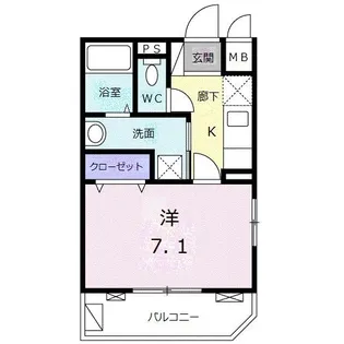 ハピネス・エムビー白山【3階】の間取り