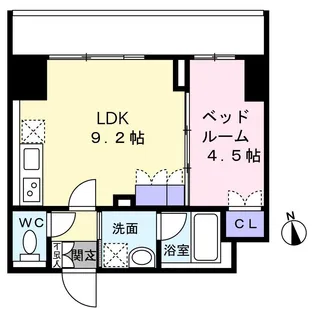 渡幸ベルメゾン五橋【4階】の間取り