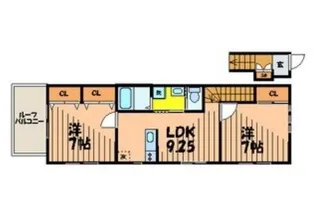 La Espoir【2階】の間取り