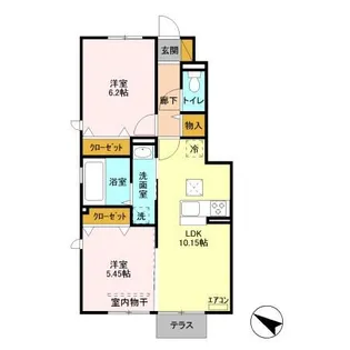 エミネンスコート【1階】の間取り