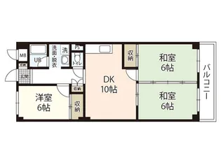 観舟マンション【3階】の間取り