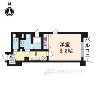 アスヴェル京都三条通【6階】の間取り