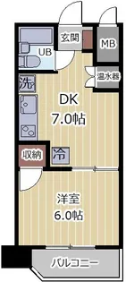 エステート五ツ橋【2階】の間取り