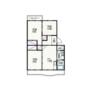 杉村マンション【1階】の間取り