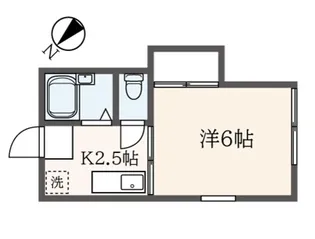 ハイツ市川【2階】の間取り