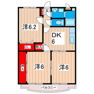 アークヒル【1階】の間取り