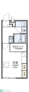 レオパレスサンフラワーIII【2階】の間取り