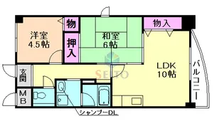 ハウス・オブ・ロゼ【4階】の間取り