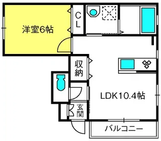 Flawless【1階】の間取り