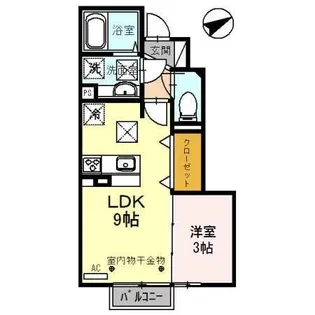 メゾンボヌール【1階】の間取り