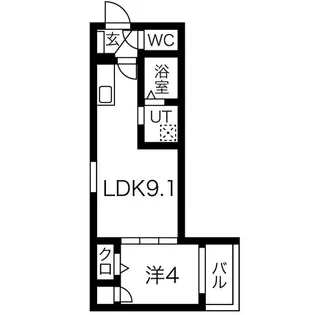 F asecia salus(エフアセシアサルース)【3階】の間取り