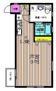 ハイムハピネス【1階】の間取り