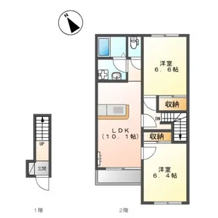 アヴァンティ【2階】の間取り
