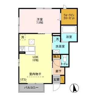 アルカンシェルA【1階】の間取り