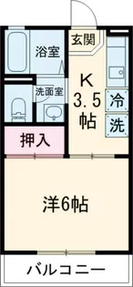 ドミール北小岩【2階】の間取り