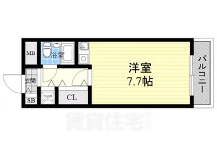 朝日プラザ岸里パサージュ【4階】の間取り