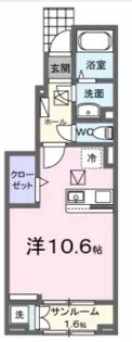 ジル・リブレ【1階】の間取り