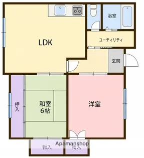 ロイヤルハイム【1階】の間取り
