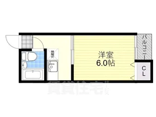 ブライトゾーン南堀江【6階】の間取り