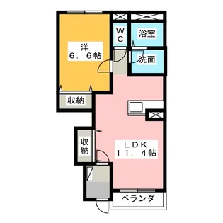 チアーズ ブルゴーニュ【1階】の間取り