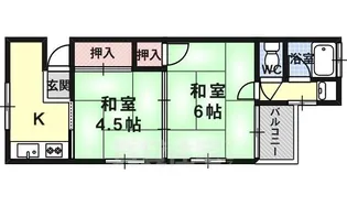 親交テラス相川【2階】の間取り