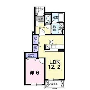 メリディオ C【1階】の間取り
