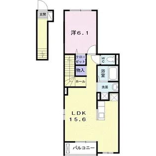 ラビーネ【2階】の間取り
